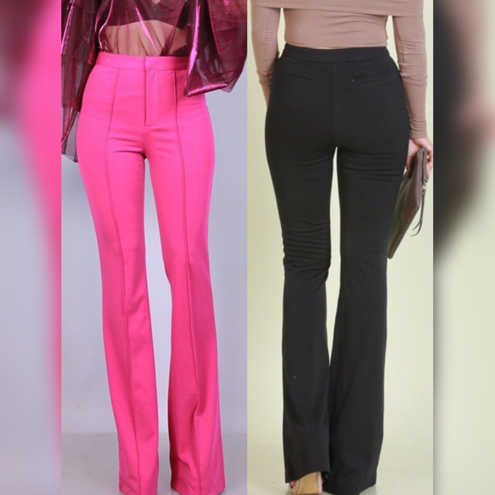 New pink or black high waist pant